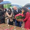 Торжественный митинг с возложением цветов сегодня состоялся у Стелы памяти возле КЦ им. И.М.Астахова. 