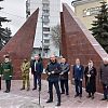 В преддверии Дня Героя, состоялся торжественный митинг с возложением цветов у памятника возле Культурного центра имени И. М. Астахова.