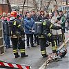 Московские пожарные провели тренировку в Лефортово