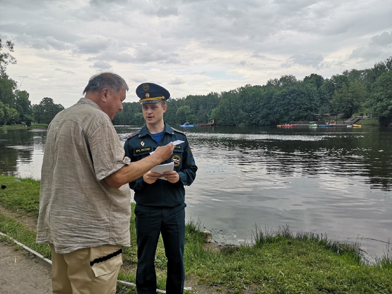 Профилактический рейд на побережье Шибаевского пруда в Кузьминском лесопарке Профилактический рейд на побережье Шибаевского пруда в Кузьминском лесопарке