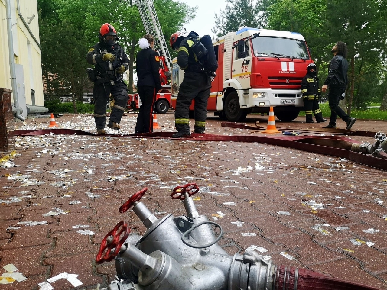 Условный пожар в кадетском корпусе потушен Условный пожар в кадетском корпусе потушен