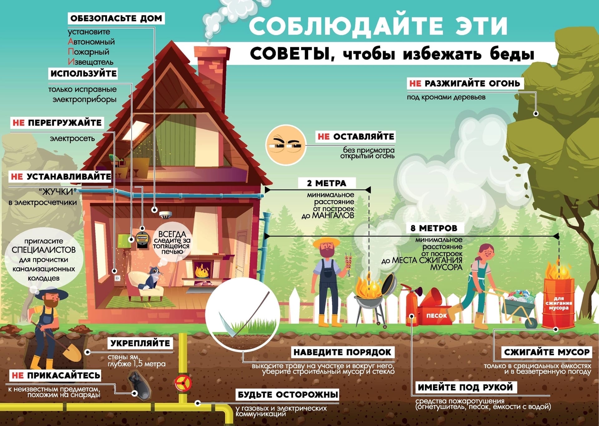 На даче без опасности пожарные напоминают основные правила На даче без опасности пожарные напоминают основные правила