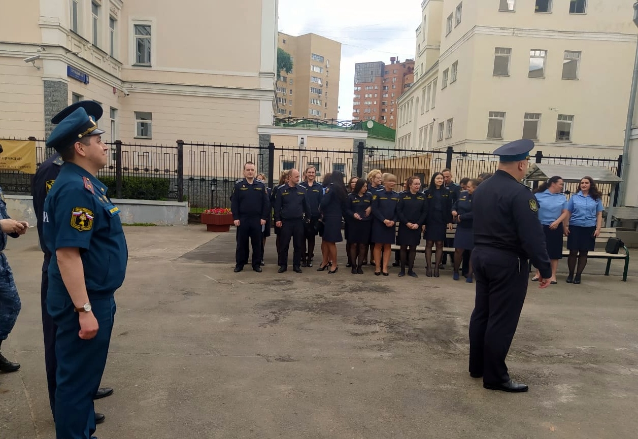 Учебная тренировка по эвакуации в отделе судебных приставов Учебная тренировка по эвакуации в отделе судебных приставов