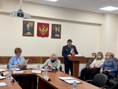 Общественный совет ЮВАО принял участие в отчете начальника территориального подразделения полиции